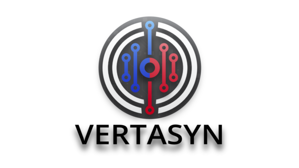 9.26 Vertasyn logo_white background Logo of Vertasyn, an AI-automation platform